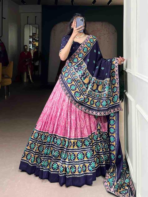 LNB 1246 Tasar Silk LPI Custom lehenga choli in Gujarat