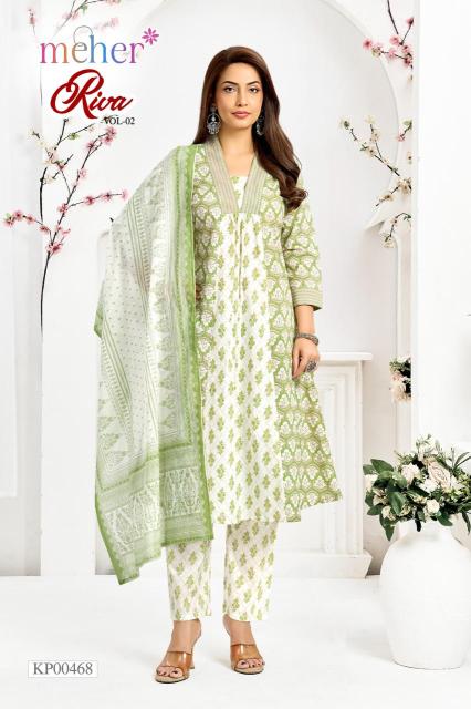Meher riva vol 2 wholesale kurti in borrabazer 