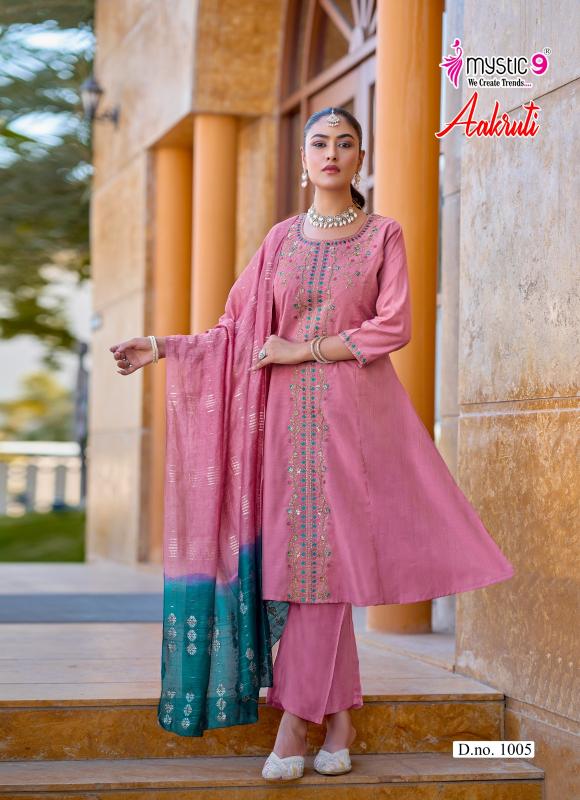 Mystic9 aakruti vol 1 wholesale anarkali kurtis in mumbai 
