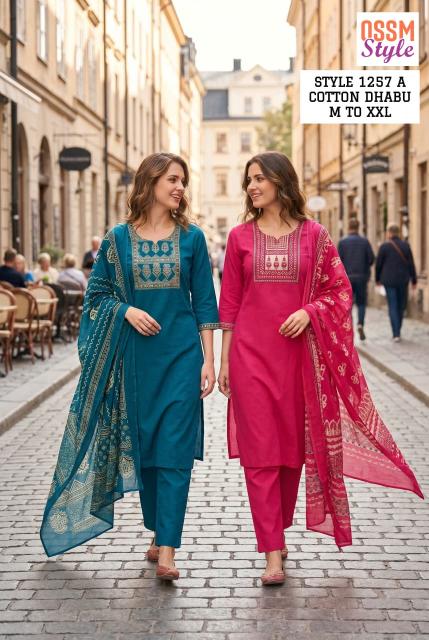 Ossm style 1257 A wholesale kurtis in surat