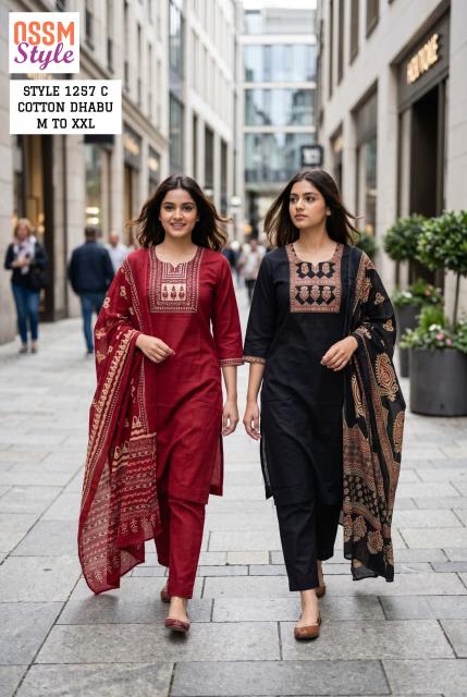 Ossm style 1257C wholesale kurtis from ahmedabad 