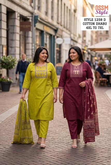 Ossm style 1258 D wholesale kurtis in barobazer 