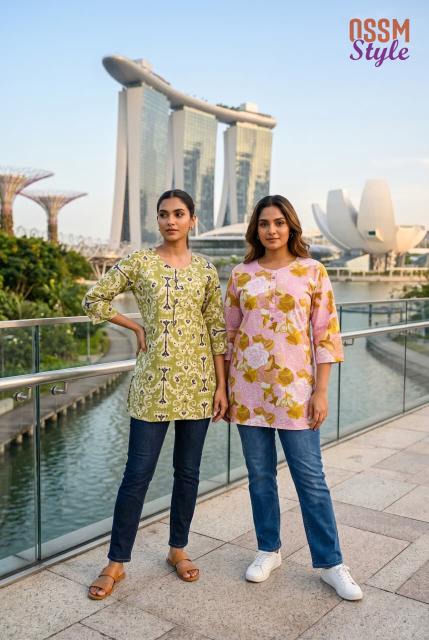 Ossm style 198 short top wholesale kurti manufacturers surat 