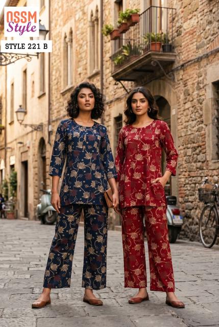 Ossm style 221B wholesale co ord sets manufacturers in india