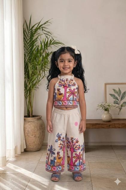 Palm khadi cotton Children wear supplier
