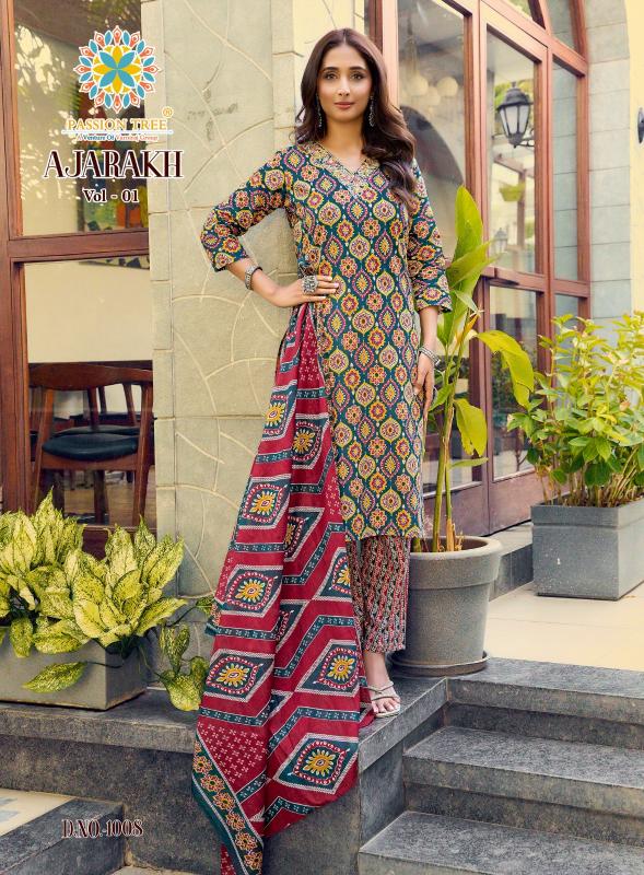 Passion tree ajarakh vol-1 wholesale kurtis dealers in hyderabad 
