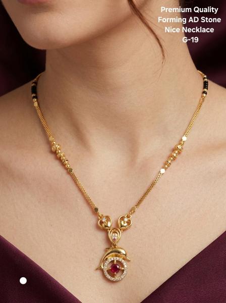 Premium quality forming AD stone Nice Necklace G 19 Wholesale artificial jewelry manufacturers in India