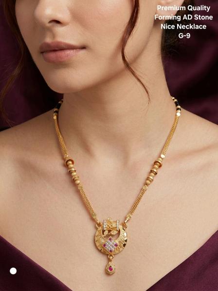 Premium quality forming AD stone Nice Necklace G 9 Indian artificial jewelry wholesale market