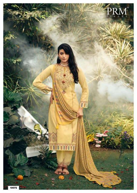 PRM trendz kani queen non catalog dress materials wholesaler with the logo  