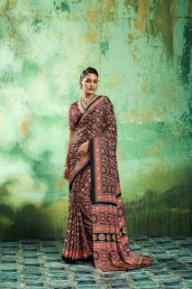 Rajtex pure ajrakh-039 saree shop adajan 