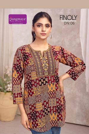 Rangmaya finoly short top wholesale kurti shop anokhi in dadar