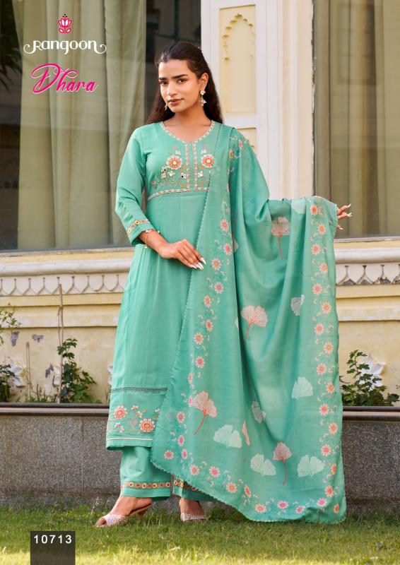 Rangoon dhara anarkali 3pcs wholesale kurti market in amravati 