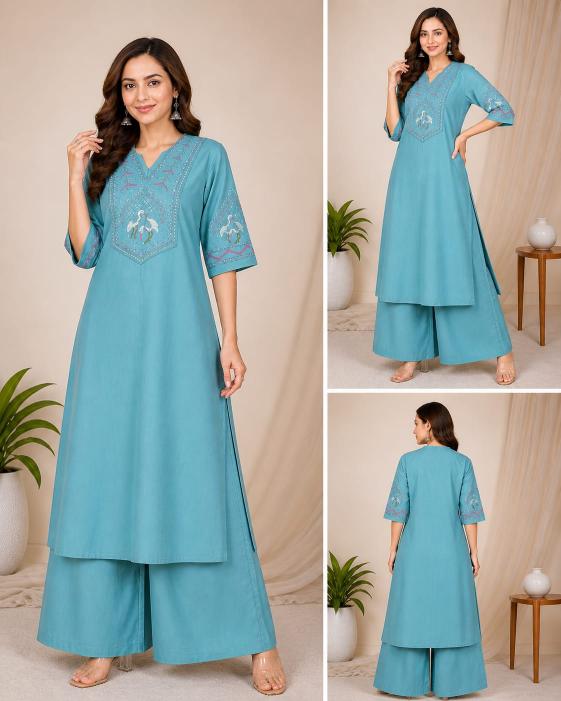 Rangriti A line coord set wholesale clothing manufacturers in india 