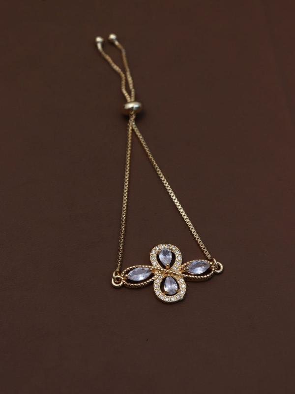 Rose Gold AD Womens Bracelet 301 Low price artificial jewelry in Surat