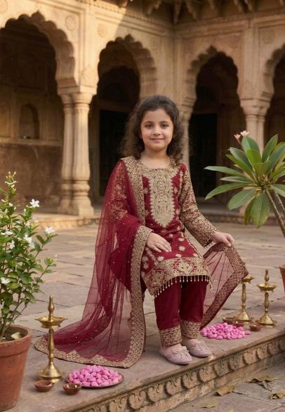 RRK 008 Georgette Wholesale children clothing market in Surat