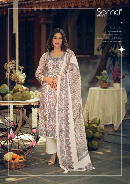 Sanna fashion tropical stories jaipuri suit dress material wholesale in jaipur 