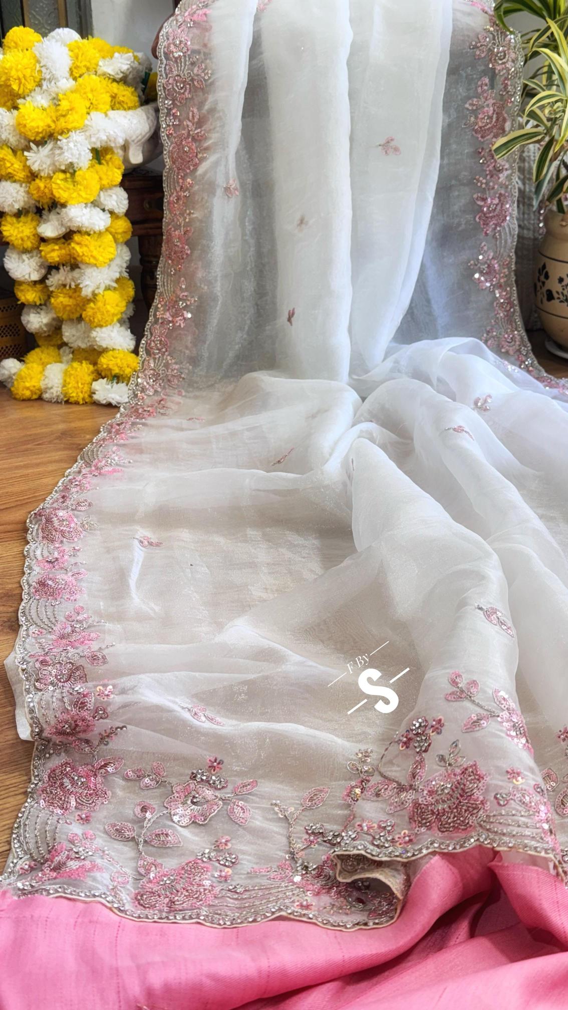 Shorya organza saree for women wholesale 