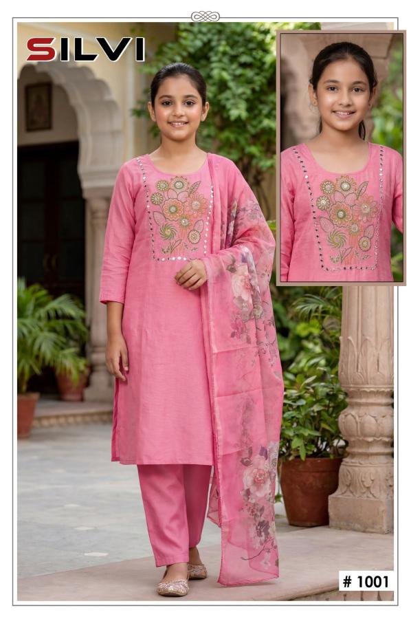 Silvi Kids Gadwal Silk Girls kurti market in ahmedabad