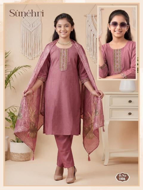 SUNEHRI Kids kurti suppliers in Surat