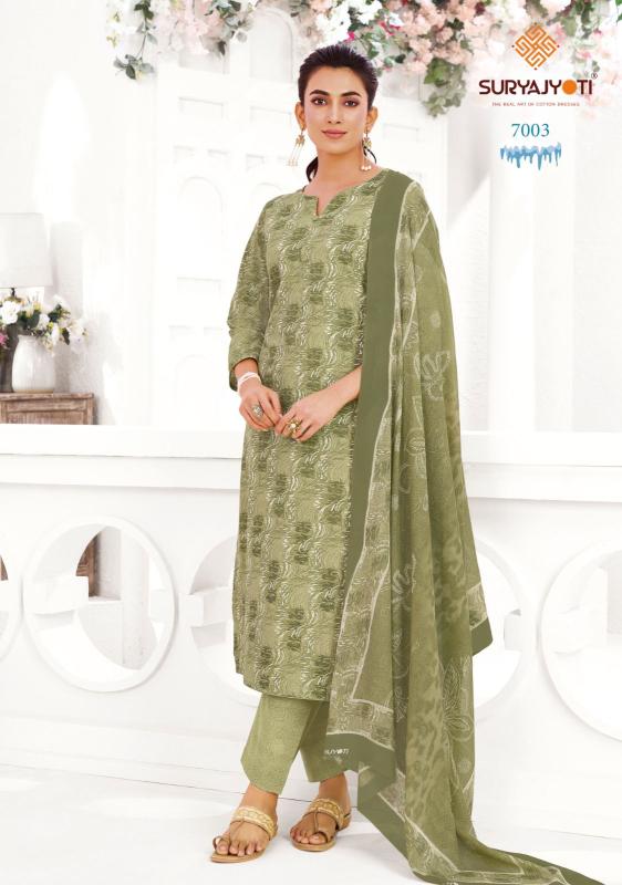 Suryajyoti ice look vol-7 cotton dress material wholesale in borivali 