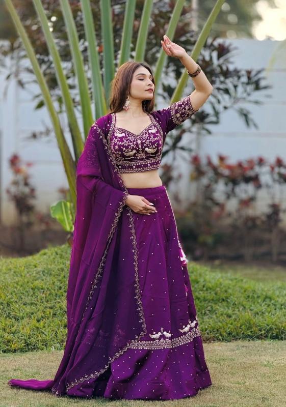 Tapi 322 chinon Bulk lehenga choli suppliers