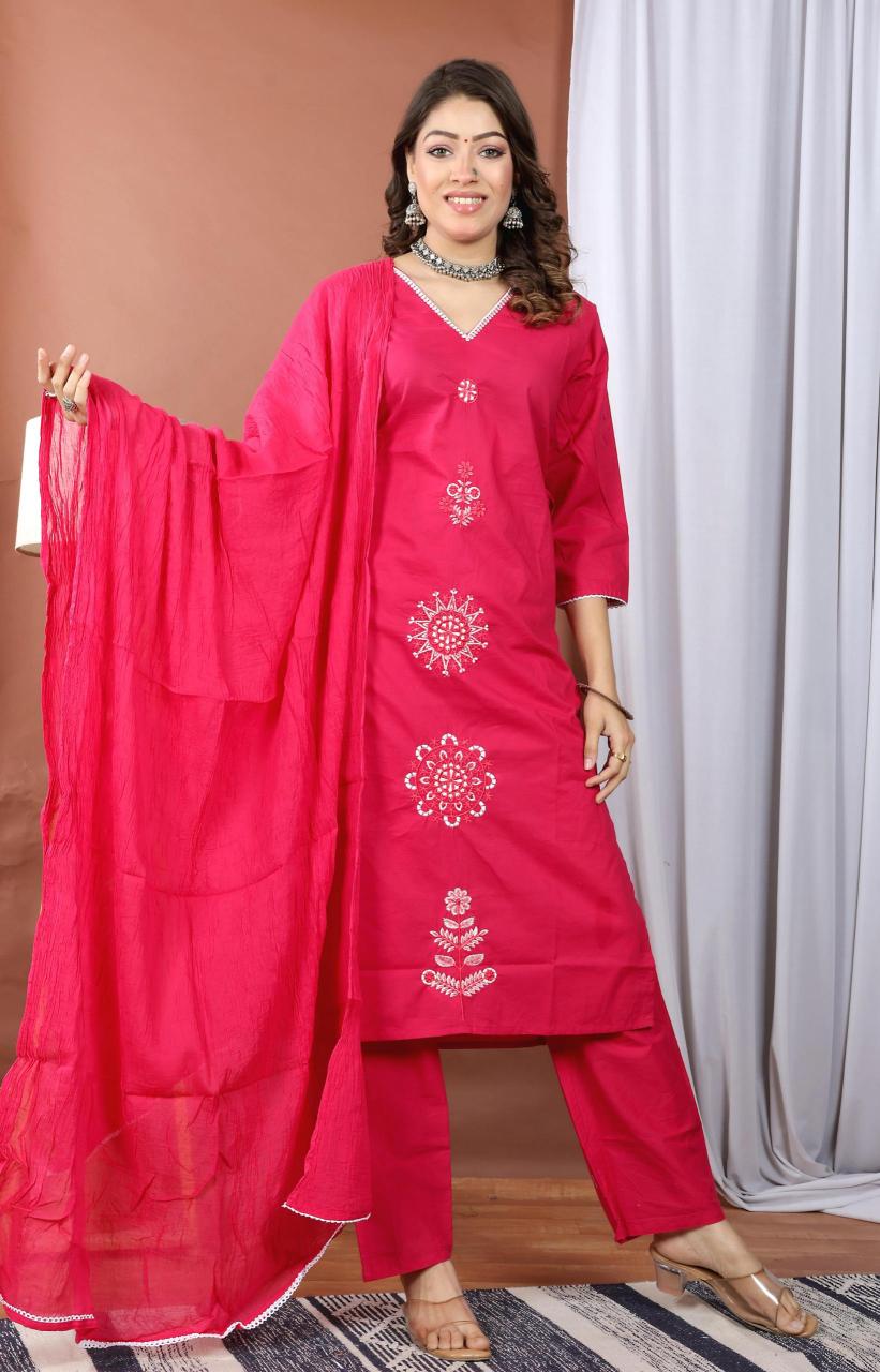 Valerius cotton 3pcs wholesale designer kurtis online
