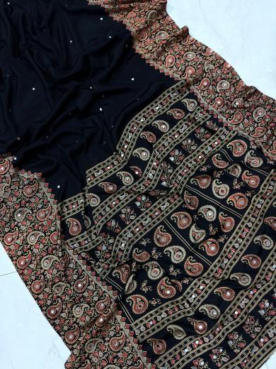 Vastrangan ajarakh print local saree market near me 