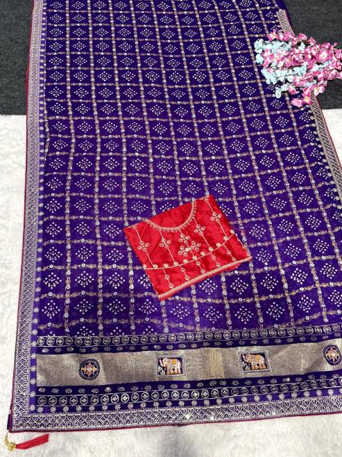 Vastrangan bandhani print saree manufacturers in surat for reseller 