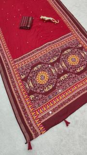 Vastrangan cotton silk saree for women wholesale 