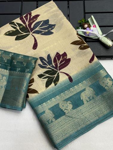 Vastrangan kalmkari print bollywood saree wholesale 