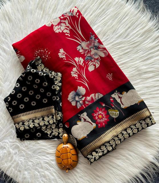 Vastrangan pichwai print saree surat wholesale kapda market price list 