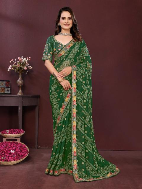 Vastrangan saiyara bandhej saree price and availability 