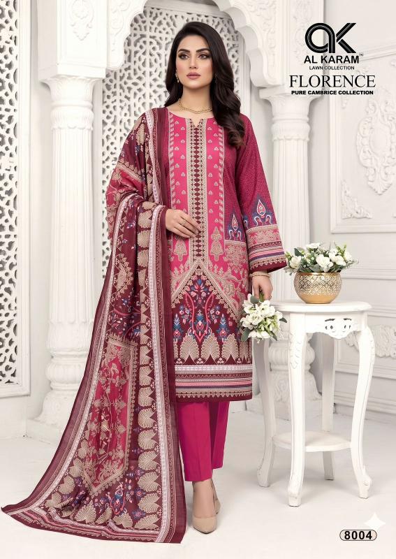 AL karam florence vol-8 designer salwar suits wholesaler kolkata 