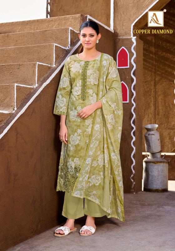 Alok jade copper diamond surat dress material wholesale market online cash on delivery 