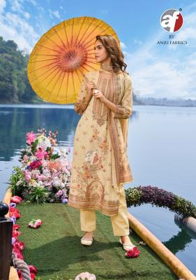 Anju fabrics preety petals vol 2 wholesale ladies kurti and legging cloth dealers in hyderabad 