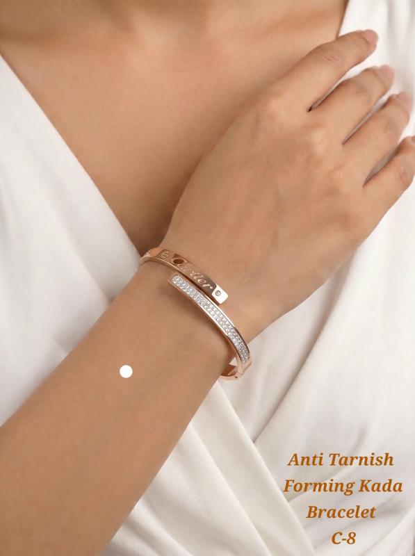 Anti tarnisha forming kada bracelet c 8 Fashion jewelry wholesale in Surat