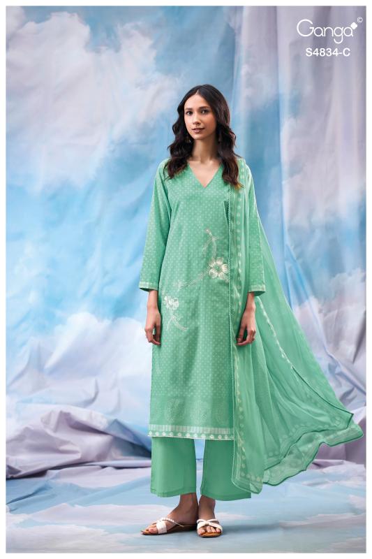Ganga aislinn 4834 wholesale dress material in nagpur 