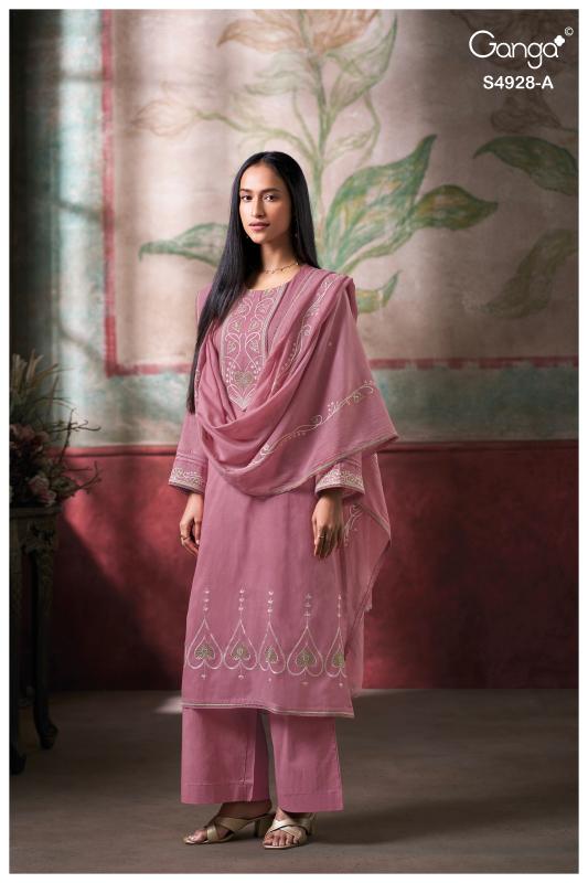Ganga ciraa 4928 wholesale dress material catalog 