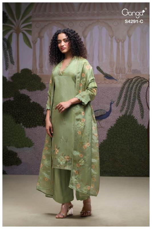 Ganga clarae 4291 wholesale dress material in hyderbad 