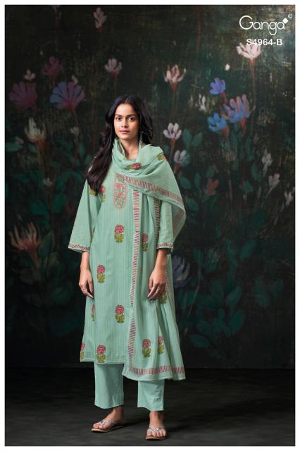 Ganga deyza 4964 wholesale dress material valsad 