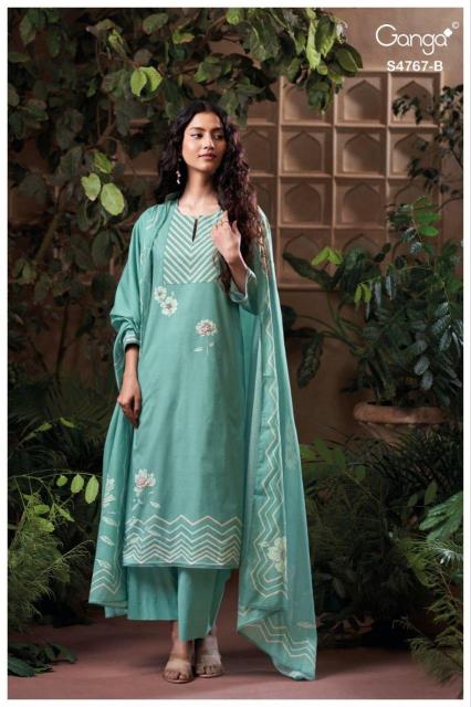 Ganga direlia 4767 wholesale dealers for dress materials in mumbai 