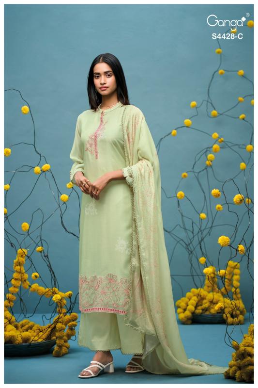 Ganga dyavika 4428 wholesale designer dress material in hyderabad 