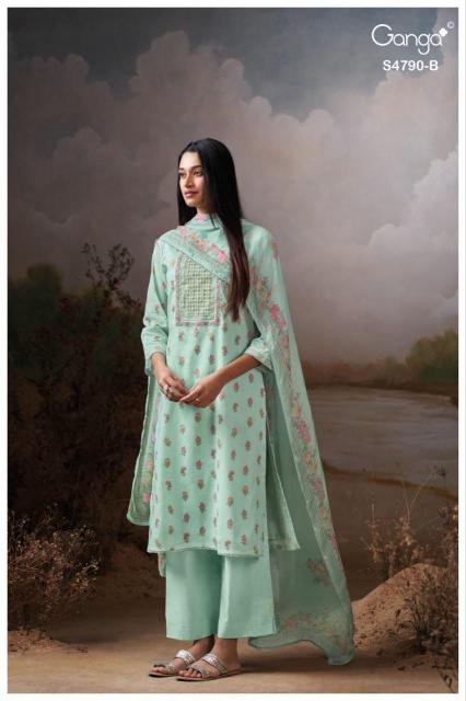 Ganga eshmita 4790 wholesale cod dress materials 