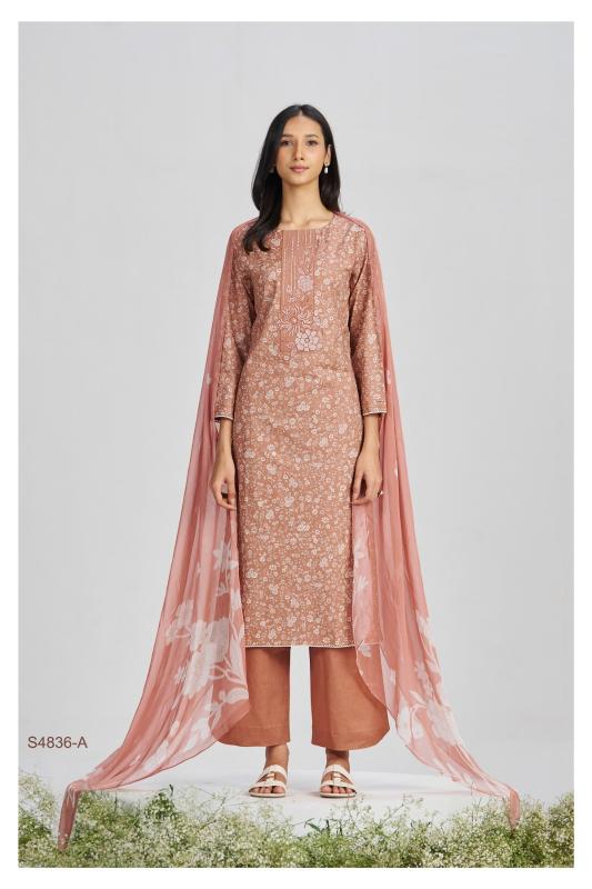 Ganga faliha 4836 wholesale dress material market in parrys chennai 