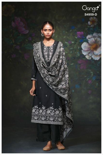 Ganga kivira 4959 wholesale dress material from surat buy online 