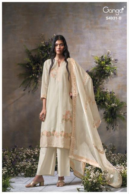 Ganga kritvya 4931 wholesale dealers of dress materials in mumbai 