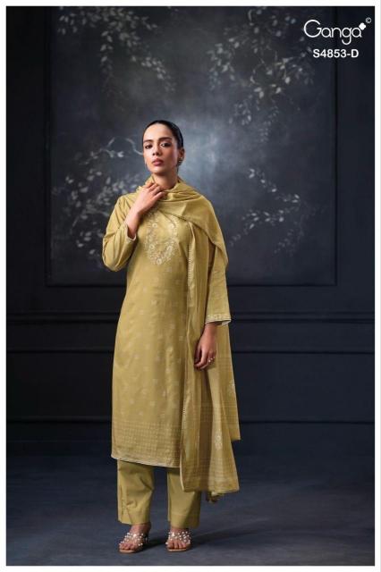 Ganga lirien 4853 cotton wholesale dress material 