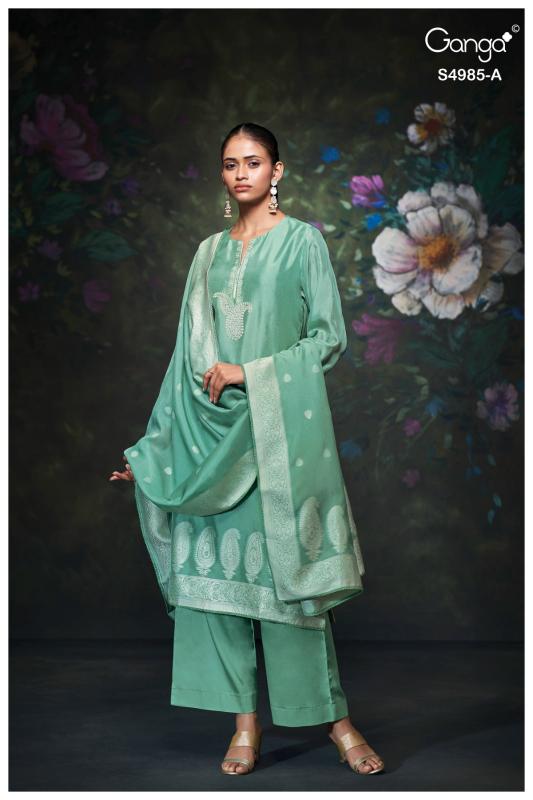 Ganga miorra 4985 wholesale dress material manufacturer in mumbai 