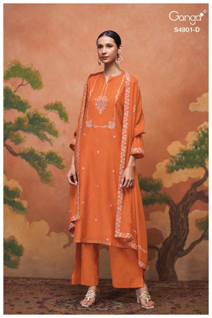 Ganga navisha 4901 wholesale dress material with cod 