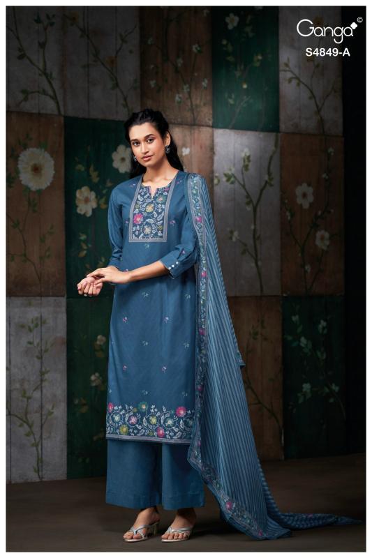 Ganga pazellea 4849 wholesale dress material vapi 